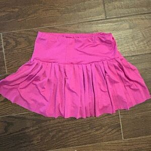 Forever 21 Pink Pleated Skater Mini Skirt
